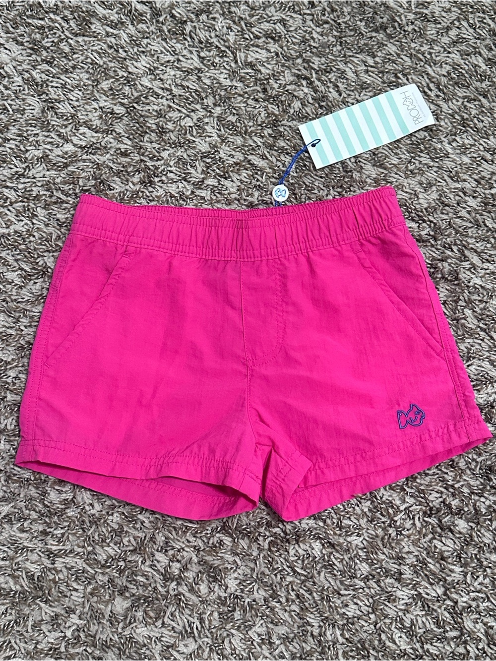 Prodoh Girls Hot Pink harbor hanging elastic shorts NWT